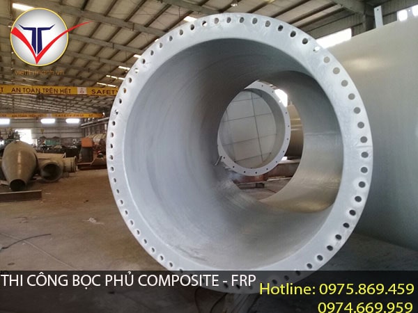 Thi công bọc phủ composite- frp